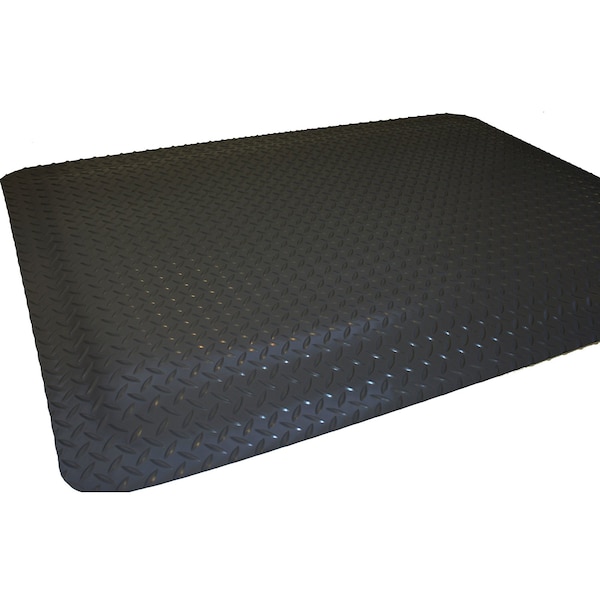 Safestep Antifatigue Mat, 60 in L x 36 in W, .875 in Thickness, Black 387156 - main